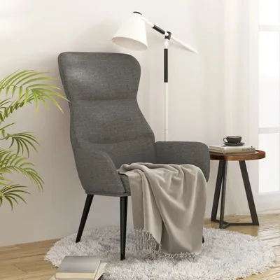 Obrázok produktu pre Pohodlné relaxačné kreslo s podrúčkami, svetlosivé