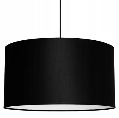 Produktbild von Pendelleuchte Schwarz 35 cm – Moderne Hängelampe Deckenlampe mit großem Lampenschirm LED