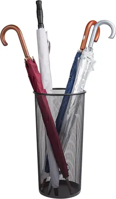 Zdjęcie produktu dla Uchwyt na parasol, stojak na parasole, metalowy (czarny)