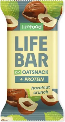 Produktbild von Lifebar Oat Snack +Protein - hazelnut crunch 40g 15er Pack