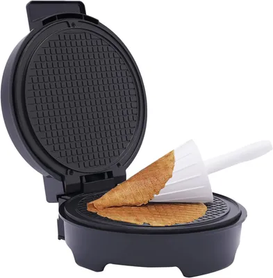 Produktbild von Elektrischer Waffeleisen für Eiswaffeln 1000W Ergibt Durchmesser 20cm  Waffeln, dünne Eiswaffel