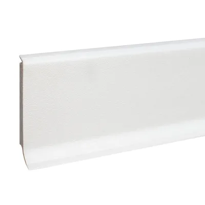 Produktbild von PROVISTON Sockelleiste 12.8 x 60 x 2500 mm Kunststoff Fußleiste Weiß