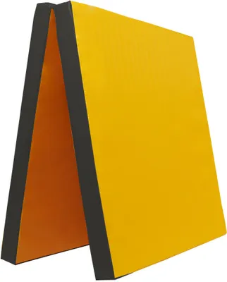 Produktbild von Grevinga® Klappbare Turnmatte (RG 35) | 200 x 100 x 6 cm | GELB-SCHWARZ