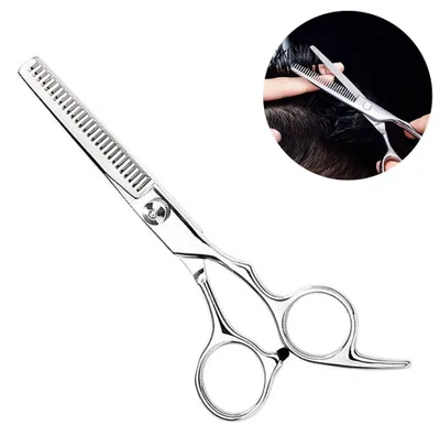 Produktbild von Professionelle Haarausdünnschere mit verstellbarer Schraube, Friseurschere zum Texturieren und Stylen – Edelstahl