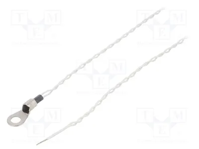 Immagine prodotto di 1 sensore: Temperatura NTC, cavo da 0,5 metri, resistenza 10kΩ, intervallo di temperatura -40÷125°C. Uscita: 2 fili, modello TT4M-10KC3-T125-M