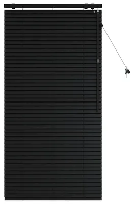 Zdjęcie produktu dla vidaXL Żaluzja, czarna, 70 x 160 cm, 35 mm, wykonana z litego drewna paulowni
