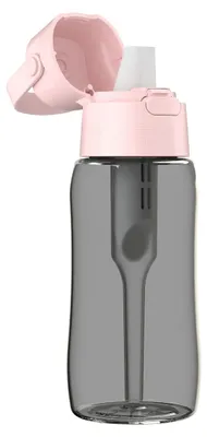 Zdjęcie produktu dla Butelka Filtrująca Dafi SOLID 0,5 Baby Pink Zbiornik Czarny Z Filtrem