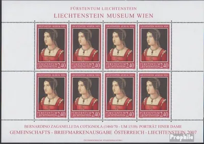 Produktbild von Briefmarken Liechtenstein 2007 Mi 1437Klb Kleinbogen (kompl.Ausg.) postfrisch Gemälde