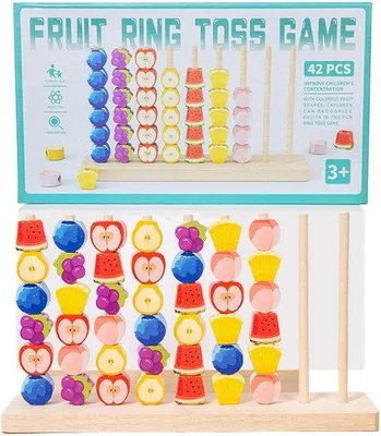 Produktbild von Holzbausteine - Formsortierspiel - Motorradentwicklung - Sensorische Stimulation - 30 cm - Multicolor