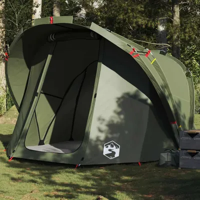 Immagine prodotto di vidaXL Tenda da pesca 4 persone verde oliva impermeabile