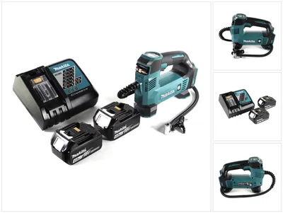 Produktbild von Makita DMP 180 RM Akku Kompressor 18 V 8,3 bar + 2x Akku 4,0 Ah + Ladegerät