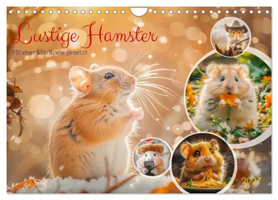 Produktbild von Lustige Hamster (Wandkalender 2027 DIN A4 quer), CALVENDO Monatskalender