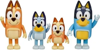 Image de MOOSE TOYS - Coffret 4 Figurines Famille Bluey