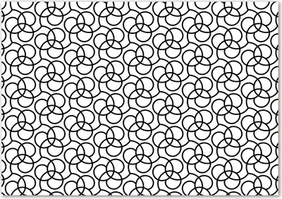 Produktbild von Tulup® Glas-Bild - 100 x 70 - Wandbild aus Glas - Wandkunst - Wandbild hinter gehärtetem Sicherheitsglas - Sonstige - Geometrische Figuren - Schwarzweiß
