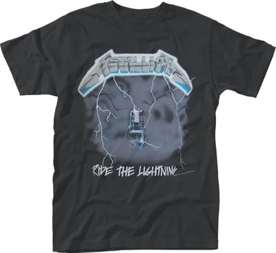 Produktbild von Metallica Ride The Lightning T-Shirt mit kurzen Ärmeln Black XL