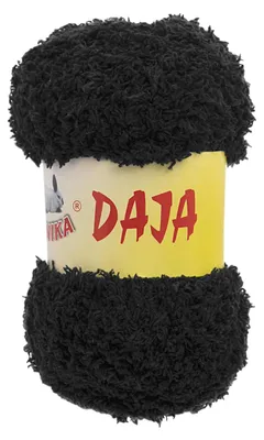 Produktbild von 50g Kuschelgarn Daja Kuschelwolle Chenille-Strickgarn Farbauswahl, Farbe:schwarz