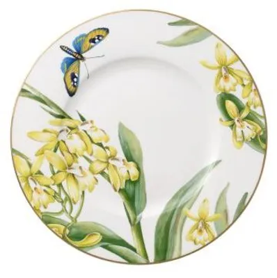 Zdjęcie produktu dla Villeroy & Boch 1043812650, Talerz obiadowy, Okrągły, Porcelana, Wielobarwny, 22 cm, 360 g