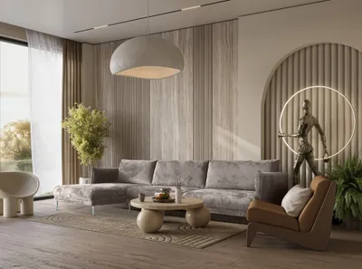 Produktbild von Ecksofa Designersofa MADISON XL Stoff Tender Way Beige Ottomane Links
