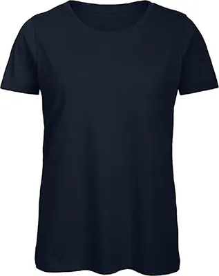 Produktbild von B&C TW043 | Damen T-Shirt / 100% Organic Baumwolle - Farbe: Navy - Größe: S
