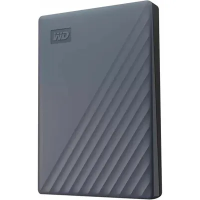 Produktbild von WD My Passport WDBWML0020BGY - Festplatte - verschlüsselt - 2 TB - extern (tragbar) - USB 3.2 Gen 1 (USB-C Steckverbinder) - 256-Bit-AES - Silicon Gray