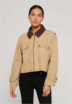 Produktbild von Urban Classics Übergangsjacke Herren Mens Workwear Baumwolle Jacket beige M