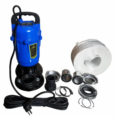 Image de RealG RC-K-2357 : Pompe submersible pour eaux usées, 750 W, avec broyeur + tuyau de 20 mètres