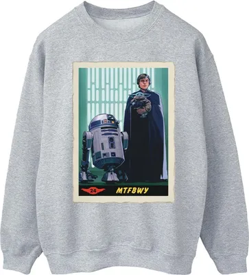 Produktbild von Star Wars - "The Mandalorian MTFBWY" Sweatshirt für Herren BI46591 (M) (Grau)