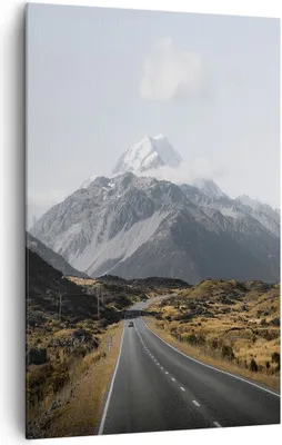 Produktbild von Bild auf Leinwand - Leinwandbild - Einteilig - Weg Berg Gipfel - 80x120cm - Wand Bild - Wanddeko - Wandbilder - Leinwanddruck - Kunstdruck - Wanddekoration - Leinwand bilder - Wandbild - PA80x120-4833
