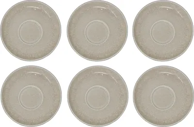 Produktbild von like. by Villeroy & Boch Perlemor Sand Kaffeeuntertasse, Unterteller 6er Set D.