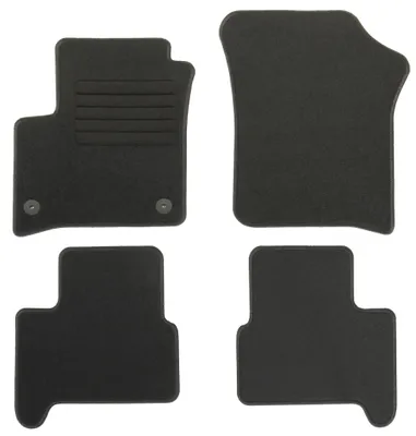Fußmatten-Set für Seat Mii Electric, 01/2020- (nur Elektro), 4-teilig, Schwarz