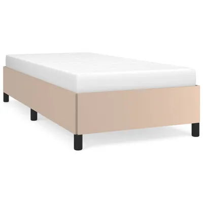 Produktbild von vidaXL Bettgestell Cappuccino-Braun 90x190 cm Kunstleder