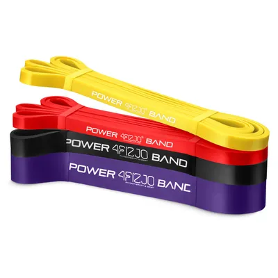 Produktbild von 4FIZJO POWER BAND Fitnessband Set, 4 lange Bänder, für Training und Reha