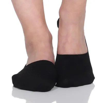 Produktbild von 12 Paar Damen Füßlinge Ballerina Unsichtbare Sneaker Sport Socken mit Rutschfest Silikon, 12 Paar, Schwarz/39-42