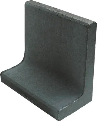 Produktbild von L-Stein unbewehrt anthrazit 40 cm x 40 cm x 7 cm