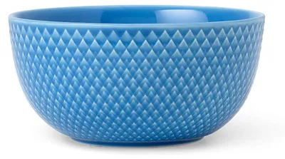 Porzellanschale Ø13 cm blau mit Rautenmuster