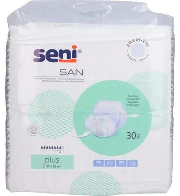 Produktbild von Seni San Plus - atmungsaktive anatomisch geformte Vorlage Seni San Plus