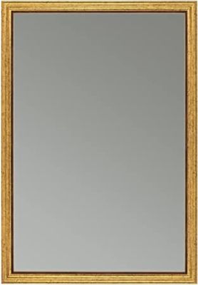 CLAMARO 'Oskar' Antik Wandspiegel Rahmen | Gold Antik Braun | Shabby Chic Vintage Barock Spiegel mit Holzrahmen | Barockspiegel inkl. Metall Aufhänger und Montagematerial, Größe:40x80