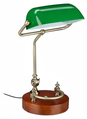 Obrázek produktu pro relaxdays 10016606_0 relaxdays Tischlampe grün, braun