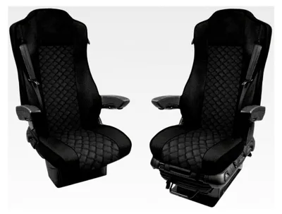 Produktbild von Sitzbezüge für LKW 1+1 für Actros MP4 Schwarz