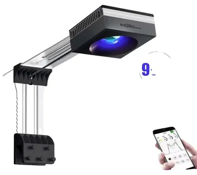 Produktbild von Aquarium LED-Lampe, Vollspektrum, Clip-On Leuchte, 90W Montagestrahler, EU-Stecker