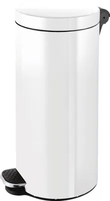 Produktbild von helit Silberionen-Tret-Abfalleimer "the knight" 30 Liter weiß