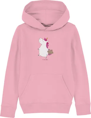 Produktbild von Mr. & Mrs. Panda Kinderpullover Einhorn Koffer 12-14 Jahre (152/164) - Baumwolle Pink - Geschenk, Kapuzenpulli, Hoody, Einhörner, Unicorn, Lustig, Abenteuer, Sweatshirt