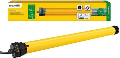 Zdjęcie produktu dla Silnik do rolet Mini Standard 6, maks. powierzchnia rolety: 4 m² dla rolet plastikowych, długość montażowa: 500 mm, siła uciągu: 15 kg
