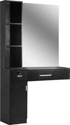 Spiegelschrank Badzimmer Schrank  Bedienungsplatz 3036  (Schwarz)