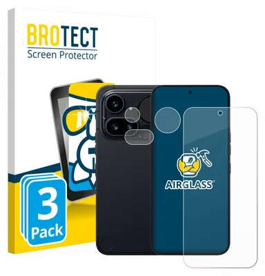 Produktbild von 3x BROTECT Schutzglas für Nothing Phone (4a) Pro (Display+Kamera) Schutzfolie Panzer Folie Glas Display Schutz klar