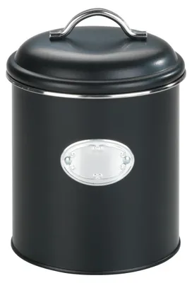 Immagine prodotto di WENKO Scatola di latta Contenitore di stoccaggio Keep Fresh Nero 1,6L Cucina