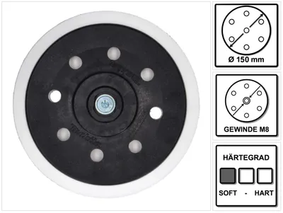 Obrázek produktu pro Makita 196684-1 Brusný kotouč měkký 150 mm