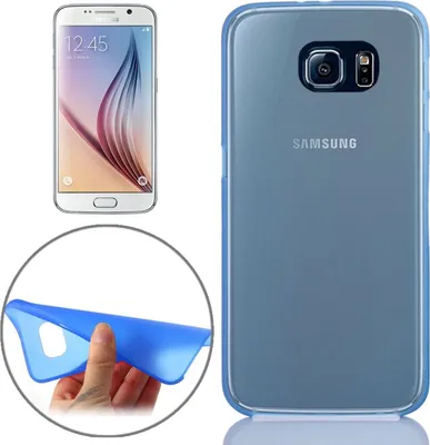 Produktbild von Schutzhülle Case Ultra Dünn 0,3mm für Handy Samsung Galaxy S6 Blau