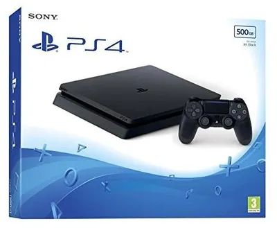 Produktbild von Sony Interactive Entertainment PlayStation 4, PlayStation 4, Schwarz, 8192 MB, GDDR5, AMD Jaguar, AMD Radeon