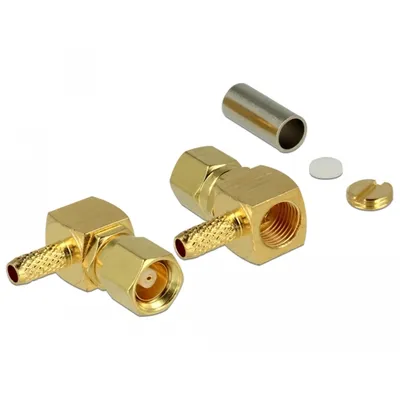 Produktbild von Delock SMC Stecker 90° gewinkelt zum Crimpen RG-174 / RG-316